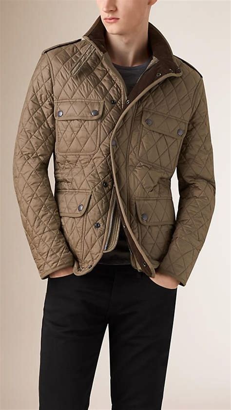 burberry jacket mens quilted white|Burberry men's quilted bomber jackets.